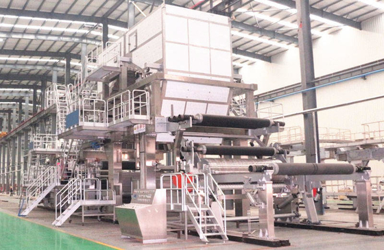 Jumbo Roll Corrugated Paper Making Machine 140T/D Four Fourdrinier Wire