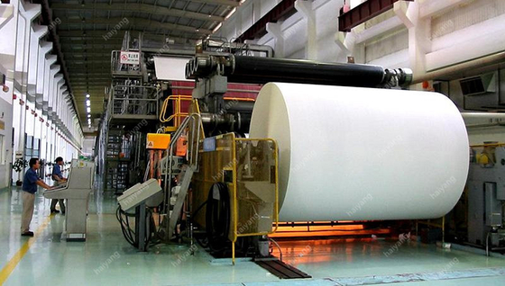 40g / M2 A4 Paper Jumbo Roll Making Machine 2400mm 500m/Min 100g/M2