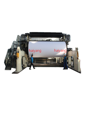 Jumbo Roll A4 Paper Making Machine 40g / M2 2400 Mm Wheat Straw
