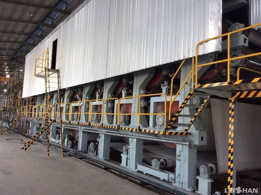 200T / D Corrugated Fluting Kraft Paper Machine 3800mm Jumbo Roll Production Line