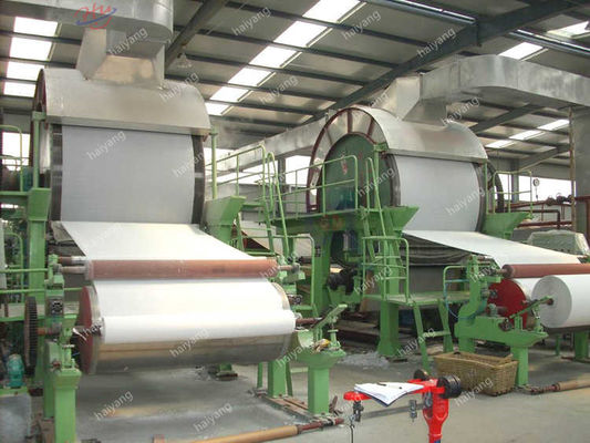 Haiyang 56KW 1092mm 2 T/D Toilet Paper Making Machine