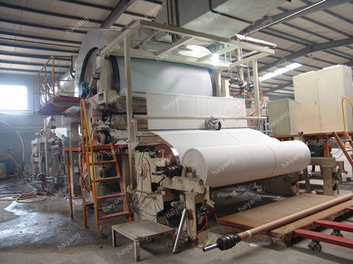 8T/D Pulp and Waste Paper Recycling Jumbo Roll Toilet Tissue Paper Roll Making Machine