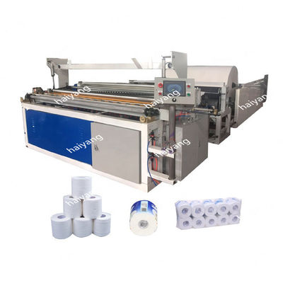 Industrial Automatic PLC Controlled Roll Toilet tissue Paper Slitting and Rewinding Machine