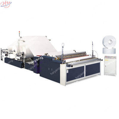 Automatic Full Embossing Tissue Toilet Paper Machine Rewinding Machine with Core or Coreless
