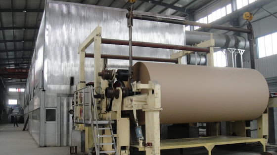 Brown Kraft Fluting Paper Jumbo Roll Making Machine Liner Testliner Carton Box