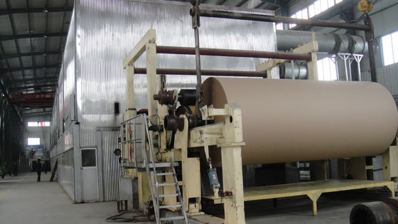 Wood Pulp Kraft Paper Making Machine 10 Tons A Day For Paper Mill 600m / Min