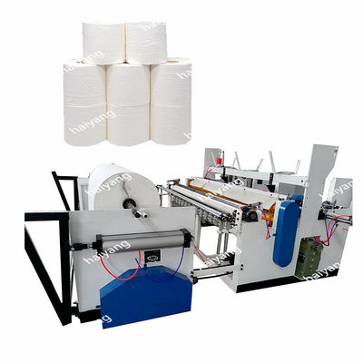 Toilet rolls kitchen tissue paper rolls manufacturing slitting rewinding machinery