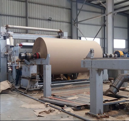 Wood Pulp Cardboard Kraft Brown Paper Production Machine 2400mm 50T/D