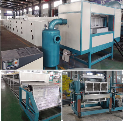 4 Faces 3000pcs/H Egg Tray Making Machine 53.7KW With 32 Mould