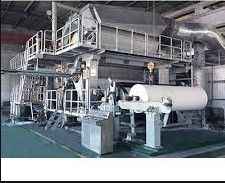 Cotton Waste Recycling Toilet Roll Making Machine 6T / D 120m / Min