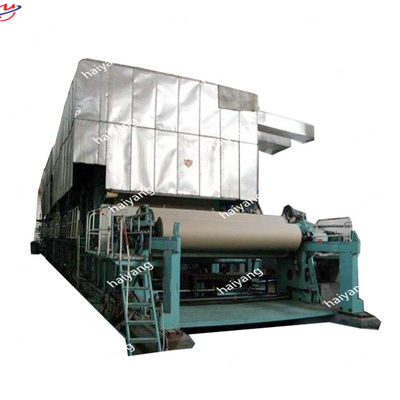 Waste Carton Recycling Kraft Paper Making Machinery 3800mm