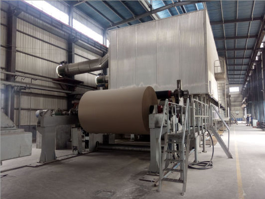 Virgin Wood Kraft Paper Making Machine 70T Paper Trimmings 3400mm 220gsm