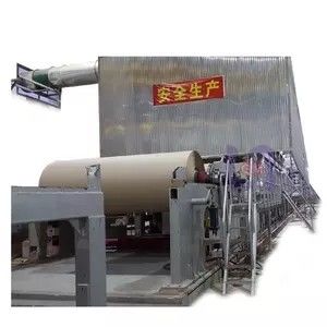 90-140g Kraft Paper Making Machine Wheat Stalk/Cotton Stalk 500m/Min 90-140gsm