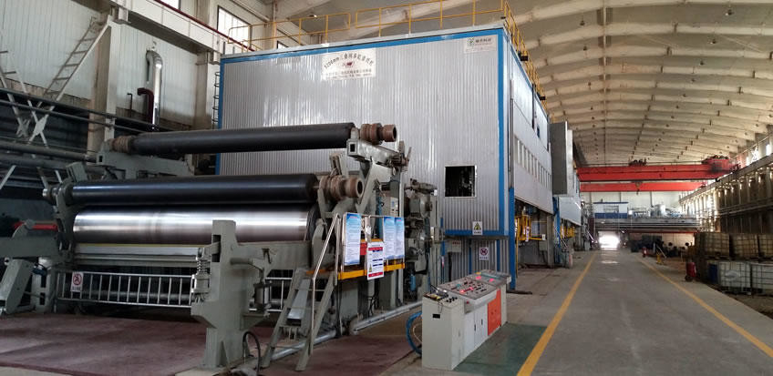 Time Saving Corrugated Fluting Kraft Paper Machine 90g/M2 Jumbo Roll Production Line