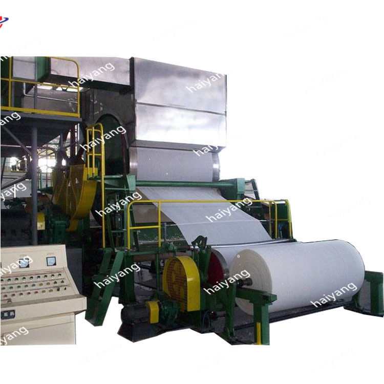 5 -6T/D Pulp and Waste Paper Recycling Jumbo Roll Toilet Tissue Paper Roll Making Machine