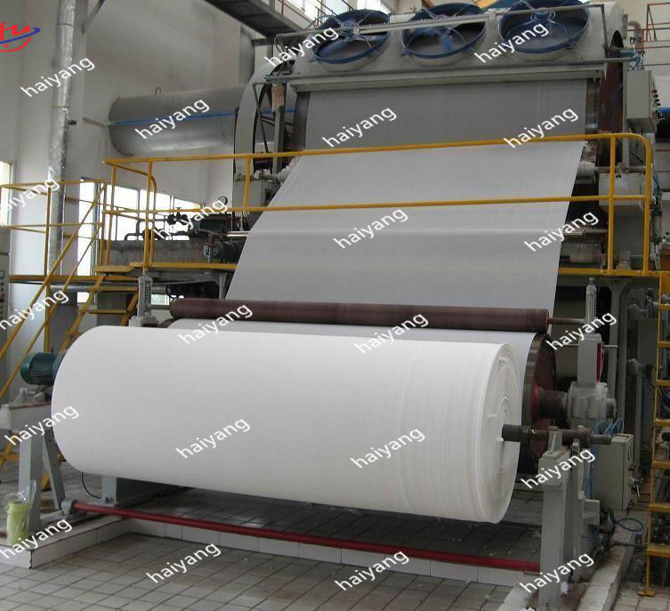 1800mm Waste Paper Recycle Jumbo Roll Toilet Tissue Paper Making Machine